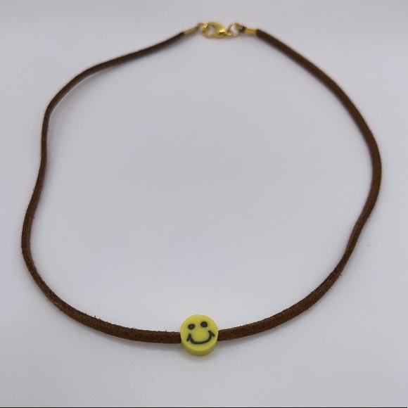 Trendy Y2K Inspired Faux Leather String Cord Necklace - Picture 5 of 6